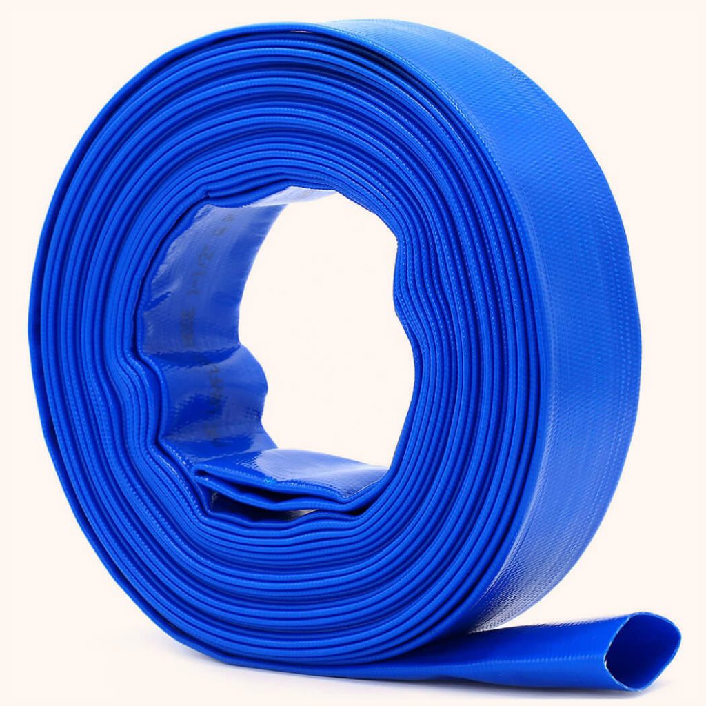 PVC layflat hose blue