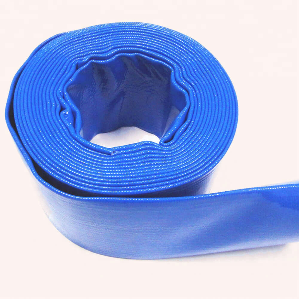 PVC layflat hose blue 2